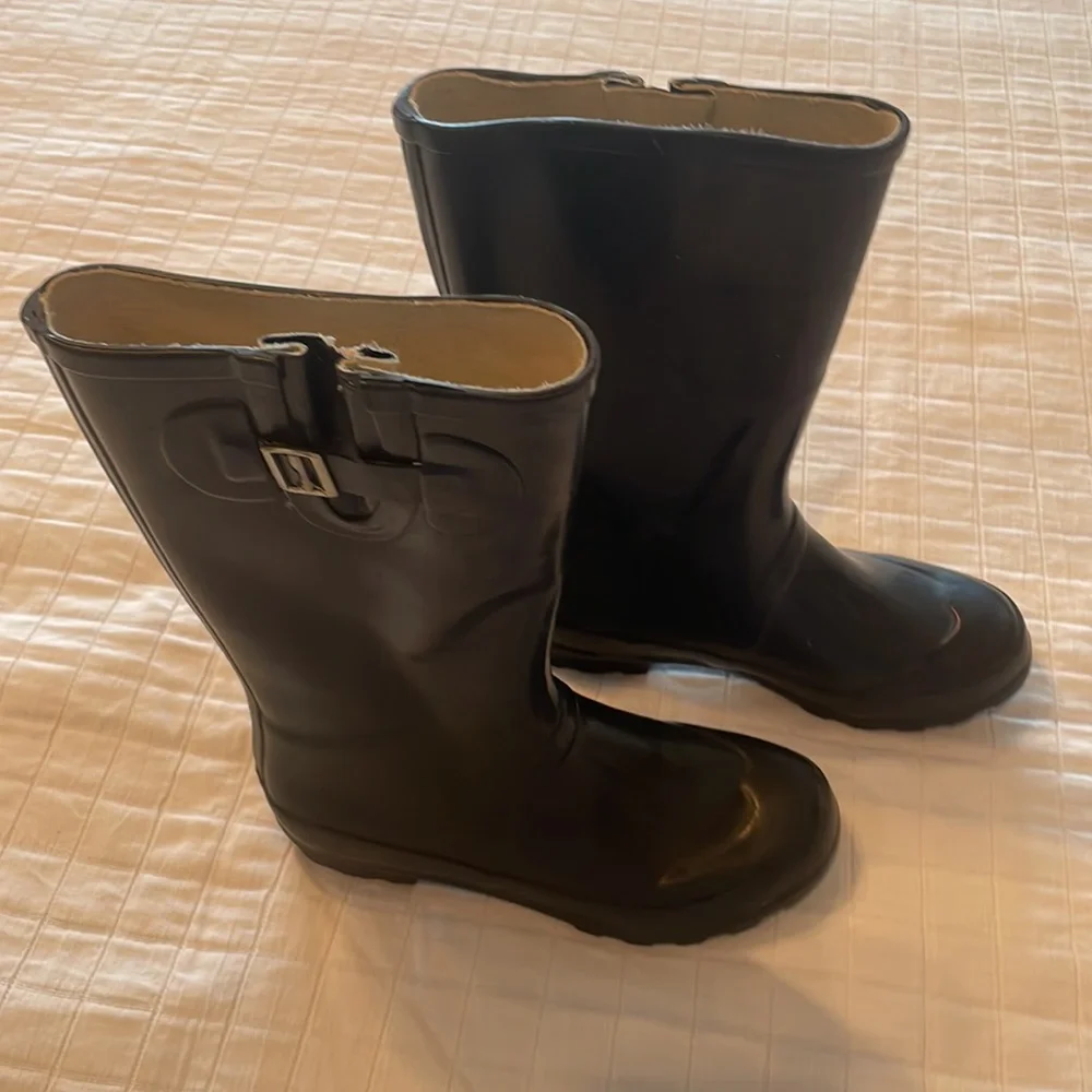 Rain rubber boots blue women’s size 7